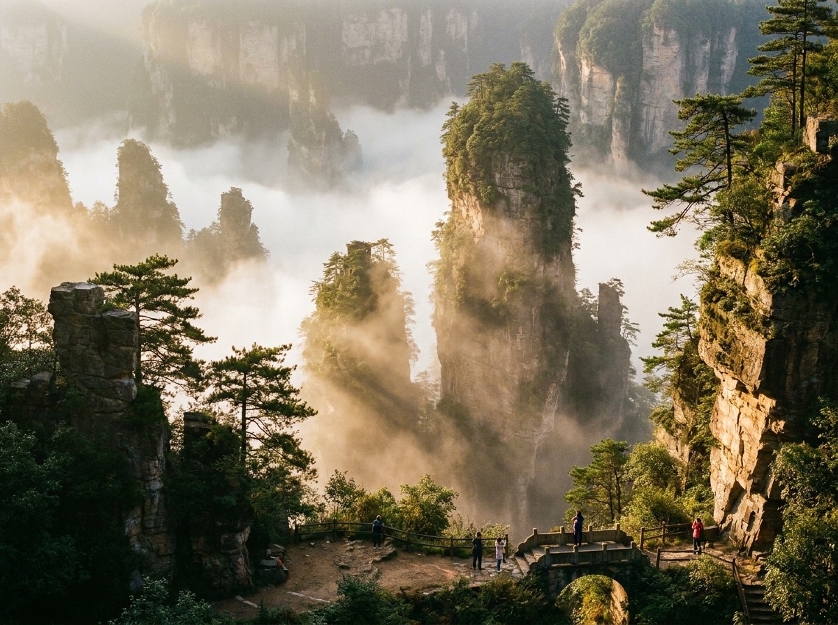 Pilares de roca de 'Avatar' (Yuanjiajie)