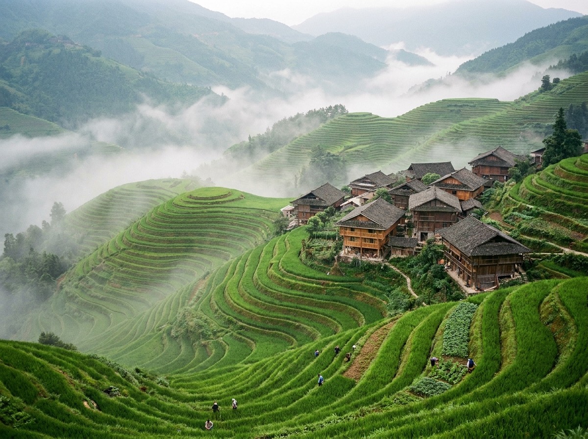Terrazas de arroz de Longji